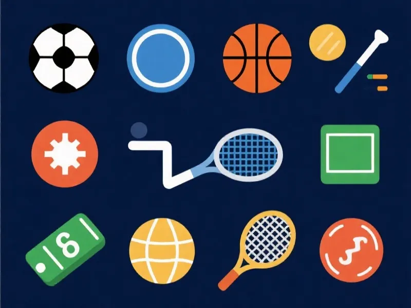 多种体育项目图标